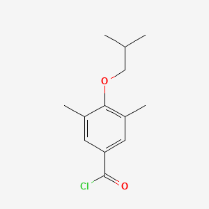 molecular formula C13H17ClO2 B12644744 4-iso-Butoxy-3,5-dimethylbenzoyl chloride CAS No. 1443306-52-2