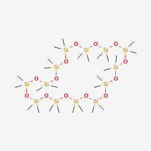 molecular formula C26H78O13Si13 B12644758 Cyclotridecasiloxane, hexacosamethyl- CAS No. 23732-94-7