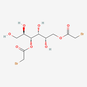 molecular formula C10H16Br2O8 B12644773 D-Glucitol 1,4-bis(bromoacetate) CAS No. 94199-86-7