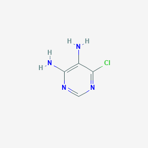 molecular formula C4H5ClN4 B126448 6-Chloropyrimidine-4,5-diamine CAS No. 4316-98-7