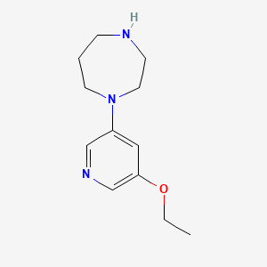 molecular formula C12H19N3O B1264485 1-(5-Ethoxypyridin-3-Yl)-1,4-Diazepane 