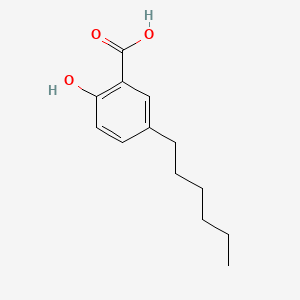 molecular formula C13H18O3 B12644873 Benzoic acid, 5-hexyl-2-hydroxy- CAS No. 28488-47-3