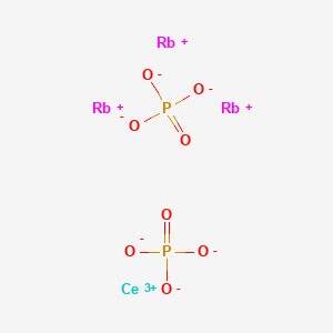 molecular formula CeO8P2Rb3 B12644878 Cerium trirubidium bis(phosphate) CAS No. 68998-31-2