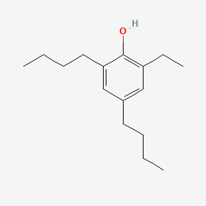 molecular formula C16H26O B12644883 2,4-Dibutyl-6-ethylphenol CAS No. 71965-20-3