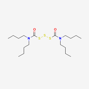 molecular formula C18H36N2O2S3 B12644902 1,1'-Trithiobis(N,N-dibutylformamide) CAS No. 93918-42-4