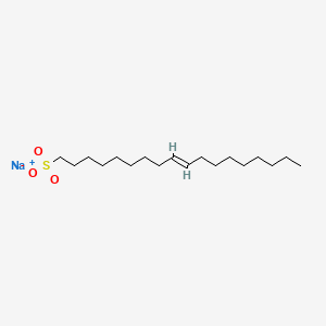 molecular formula C18H35NaO3S B12644905 Sodium 9-octadecene-1-sulphonate CAS No. 2425-51-6