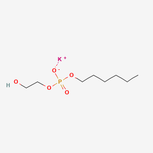 molecular formula C8H18KO5P B12644941 Potassium hexyl 2-hydroxyethyl phosphate CAS No. 85391-10-2