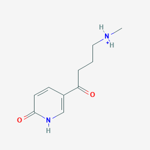 molecular formula C10H15N2O2+ B1264495 6-Hydroxypseudooxynicotinium(1+) 