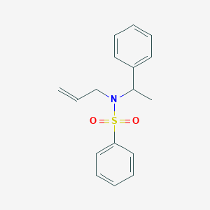 molecular formula C17H19NO2S B12644960 Benzenesulfonamide, N-(1-phenylethyl)-N-2-propenyl- CAS No. 66897-83-4