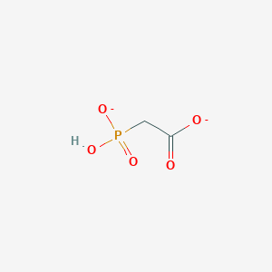 molecular formula C2H3O5P-2 B1264499 Hydrogen phosphonatoacetate(2-) 