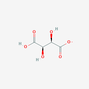 molecular formula C4H5O6- B1264505 L-tartrate(1-) 