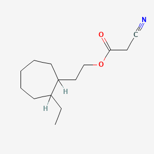 molecular formula C14H23NO2 B12645069 2-(2-Ethylcycloheptyl)ethyl cyanoacetate CAS No. 93841-17-9