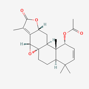 molecular formula C22H28O5 B1264507 Gelomulide K 