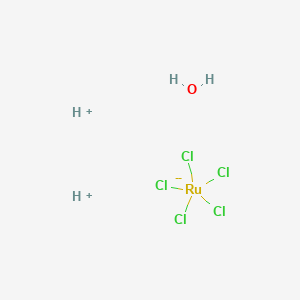 molecular formula Cl5H4ORu B12645087 Dihydrogen aquapentachlororuthenate CAS No. 12051-62-6