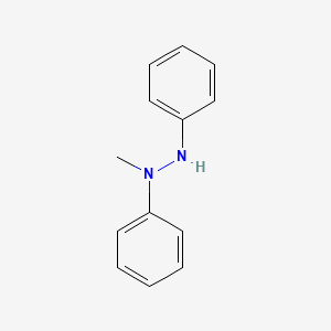 molecular formula C13H14N2 B12645117 Hydrazine, 1-methyl-1,2-diphenyl- CAS No. 37682-91-0