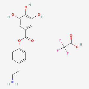 molecular formula C17H16F3NO7 B1264518 Galloyl tyramine 