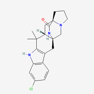 molecular formula C21H24ClN3O B1264519 malbrancheamide B 