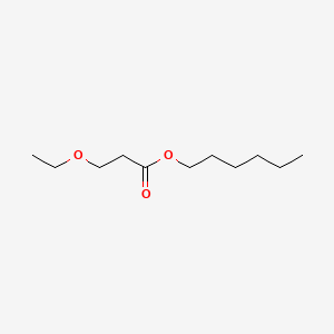 molecular formula C11H22O3 B12645195 Propionic acid, 3-ethoxy-, hexyl ester CAS No. 14144-37-7