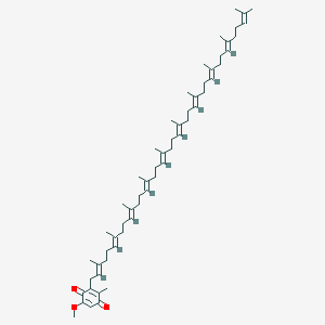 molecular formula C58H88O3 B1264526 2-Decaprenyl-6-methoxy-3-methyl-1,4-benzoquinone 