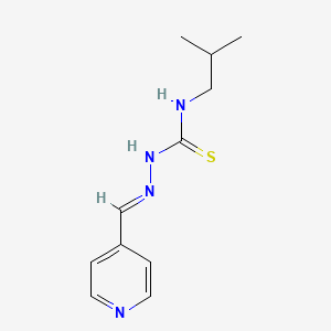 molecular formula C11H16N4S B12645263 Isonicotinaldehyde N-isobutylthiosemicarbazone CAS No. 6622-82-8