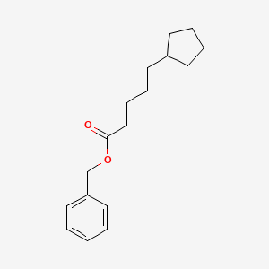 molecular formula C17H24O2 B12645322 Benzyl cyclopentanevalerate CAS No. 95008-93-8
