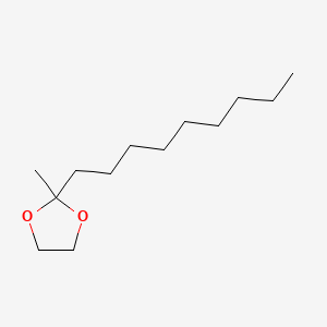 molecular formula C13H26O2 B12645350 2-Methyl-2-nonyl-1,3-dioxolane CAS No. 38986-44-6