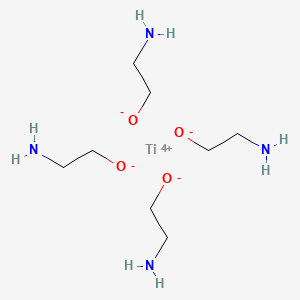 molecular formula C8H24N4O4Ti B12645370 Titanium(4+) 2-aminoethanolate CAS No. 39825-72-4