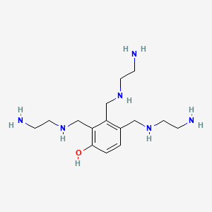 molecular formula C15H30N6O B12645402 Tris(((2-aminoethyl)amino)methyl)phenol CAS No. 94031-01-3