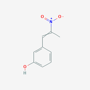 molecular formula C9H9NO3 B12645441 m-(2-Nitro-1-propenyl)phenol CAS No. 61131-60-0