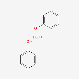 molecular formula C12H10HgO2 B12645450 Phenol, mercury(2+) salt CAS No. 588-66-9