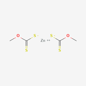 molecular formula C4H6O2S4Zn B12645464 Zinc O,O'-dimethyl bis(dithiocarbonate) CAS No. 16079-37-1