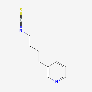 molecular formula C10H12N2S B12645475 4-(3-Pyridyl)butyl isothiocyanate CAS No. 133920-07-7