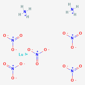 molecular formula H8LuN7O15 B12645485 Diammonium lutetium pentanitrate CAS No. 93918-75-3