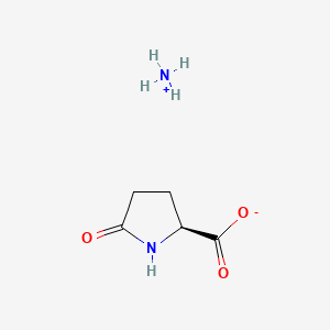 molecular formula C5H10N2O3 B12645533 Ammonium 5-oxo-L-prolinate CAS No. 25501-47-7