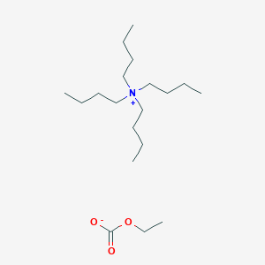 molecular formula C16H36N.C3H5O3<br>C19H41NO3 B12645580 ethyl carbonate;tetrabutylazanium CAS No. 478796-04-2