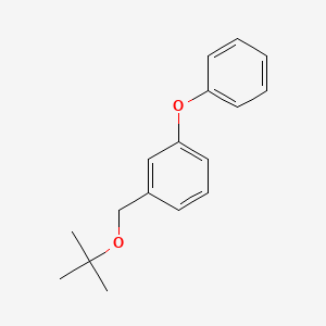 molecular formula C17H20O2 B12645582 Benzene, 1-((1,1-dimethylethoxy)methyl)-3-phenoxy- CAS No. 64930-85-4
