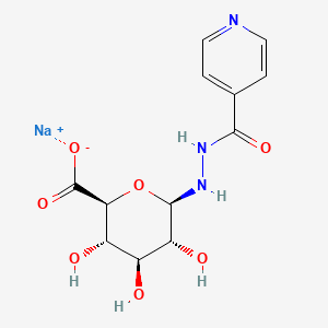 2-(2-Isonicotinoylhydrazino)-D-glucopyranuronic acid sodium salt dihydrate