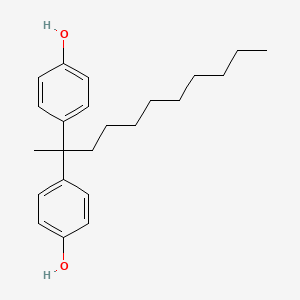 molecular formula C23H32O2 B12645655 4,4'-(1-Methyldecylidene)bisphenol CAS No. 67380-31-8