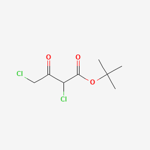 molecular formula C8H12Cl2O3 B12645682 tert-Butyl 2,4-dichloro-3-oxobutyrate CAS No. 85153-48-6