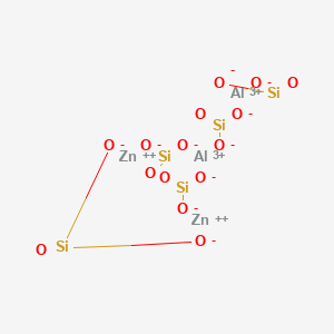molecular formula Al2O15Si5Zn2 B12645710 Silicic acid, aluminum zinc salt CAS No. 52488-90-1