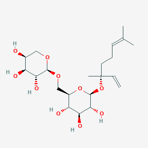 molecular formula C21H36O10 B1264572 (R)-Linalyl beta-vicianoside 