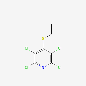 molecular formula C7H5Cl4NS B12645728 Pyridine, 2,3,5,6-tetrachloro-4-(ethylthio)- CAS No. 39775-09-2