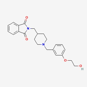 2-[[1-[[3-(2-Hydroxyethoxy)phenyl]methyl]-4-piperidinyl]methyl]isoindole-1,3-dione