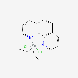 molecular formula C16H18Cl2N2Sn B12645744 Dichloro(diethyl)stannane;1,10-phenanthroline CAS No. 20742-27-2