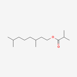 molecular formula C14H28O2 B12645785 3,7-Dimethyloctyl isobutyrate CAS No. 71662-25-4