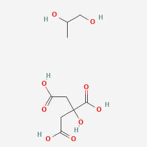 molecular formula C9H16O9 B12645890 Citric acid, monoester with propylene glycol CAS No. 85252-24-0