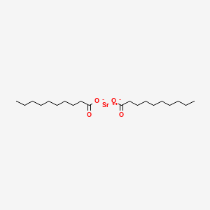 molecular formula C20H38O4Sr B12645893 Strontium decanoate CAS No. 94087-09-9