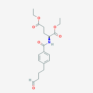 molecular formula C20H27NO6 B12645909 Diethyl N-(4-(4-oxobutyl)benzoyl)-L-glutamate CAS No. 908145-87-9