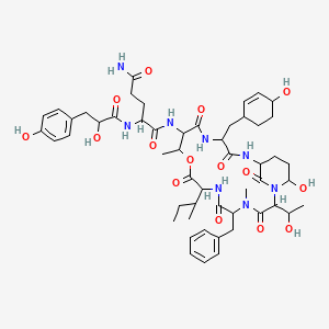 molecular formula C52H72N8O15 B1264595 Aeruginopeptin 228B 