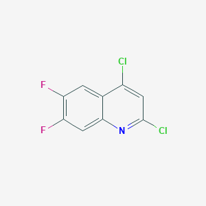 molecular formula C9H3Cl2F2N B12645975 2,4-Dichloro-6,7-difluoroquinoline 